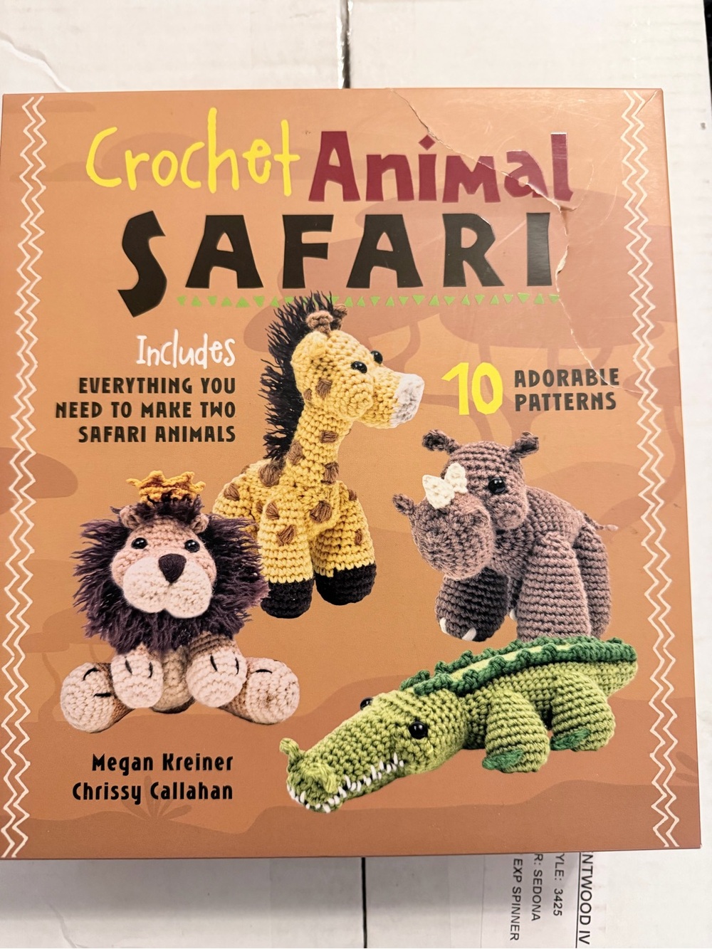 Crochet Animal Safari Pattern Kit - includes everything you need to make animals